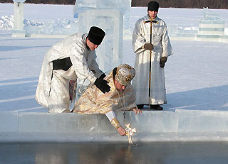 Великое освящение воды в Раифском монастыре