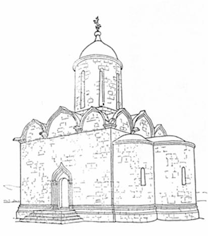 Никольская церковь в Каменском. Реконструкция Б.Л.Альтшуллера.