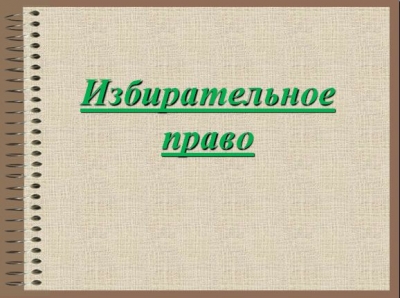 Американская революция и избирательное право